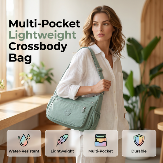 👜 50% Rabatt | Leicht, organisiert & alltagstauglich – Multi-Pocket Umhängetasche