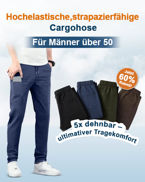 👖 60 % RABATT | Flexibel, praktisch & bequem – Herren Cargo-Hose mit 6 Taschen