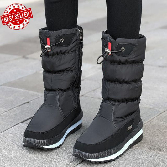 ❄️ Warm & sicher – Wasserfeste Winterstiefel mit Kunstfell & rutschfester Sohle – Bequemer Sitz, moderner Look & vielseitig kombinierbar