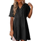 🌸2026 Zeitlich begrenzter Verkauf – 50 % Rabatt🌸Damen-Stufenkleid mit Rüschenbesatz und V-Ausschnitt👚