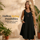 👗 Damen lässiges ärmelloses Rüschenkleid – luftig, feminin & vielseitig – perfekt für Alltag, Strand & Freizeit