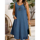 👗 Damen lässiges ärmelloses Rüschenkleid – luftig, feminin & vielseitig – perfekt für Alltag, Strand & Freizeit