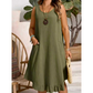 👗 Damen lässiges ärmelloses Rüschenkleid – luftig, feminin & vielseitig – perfekt für Alltag, Strand & Freizeit