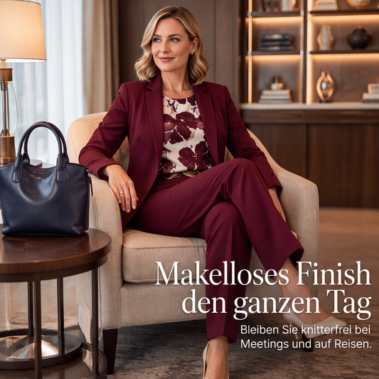 👔 50 % RABATT – Damen 3-teiliges Business-Anzugset mit Blumenmuster | Eleganter Power-Look für moderne Frauen ✨