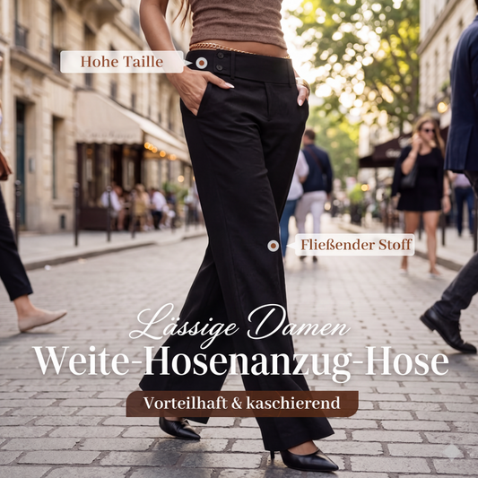 🌺 50 % RABATT – Elegante ausgestellte Damen-Hosenanzughose | Stilvolle Silhouette trifft auf modernen Business-Chic ✨