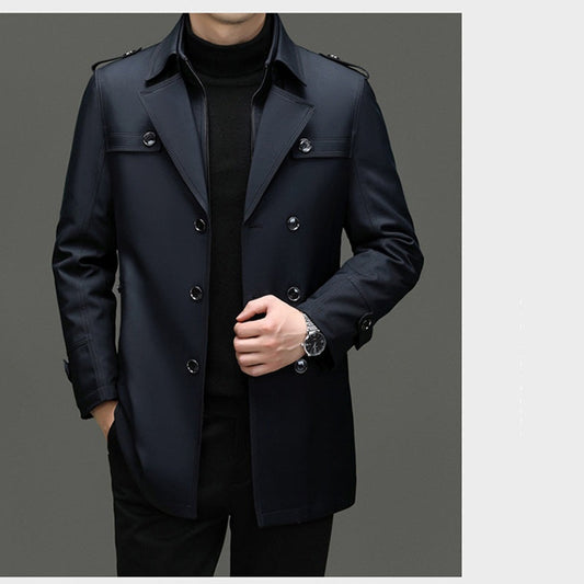 🧥 50 % RABATT | Zeitloser Stil für kühlere Tage – Herren Trenchcoat mit herausnehmbarem Innenfutter