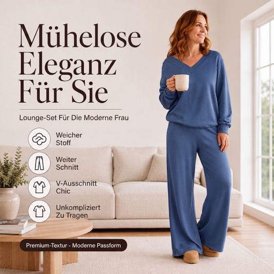 👚 50 % RABATT | Lässig, feminin & bequem – Schulterfreies Damen-Set mit Hose