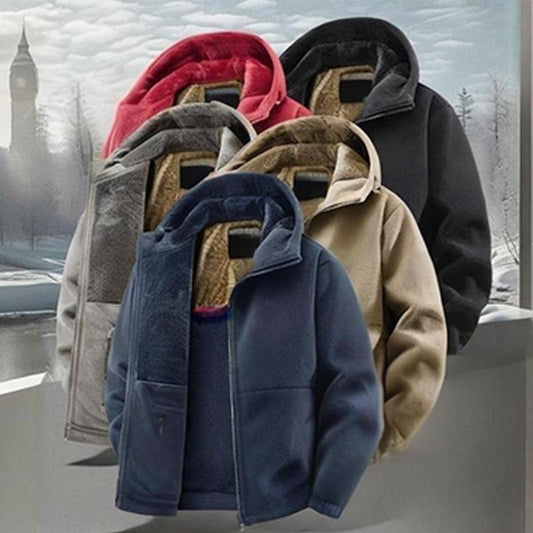 🧥 50 % RABATT | Warm, lässig & vielseitig – Herren Kapuzenjacke für kühlere Tage