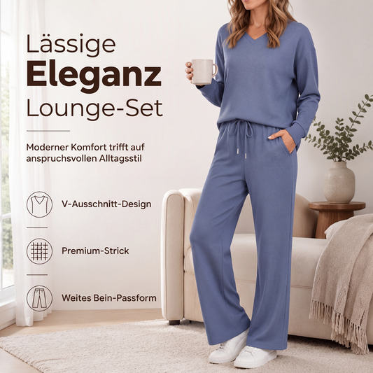 👚 50 % RABATT | Entspannt, stilvoll & unkompliziert – Damen 2-teiliges Lounge-Set mit Hose