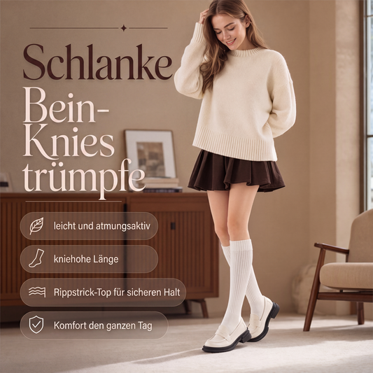 🧦 50 % RABATT | Leichte Unterstützung für müde Beine – Damen Kompressions-Kniestrümpfe