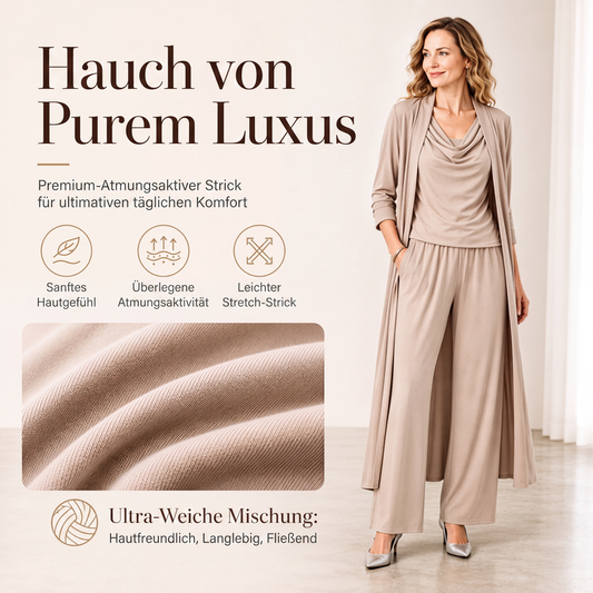 👚 50 % RABATT | Vielseitiger Layering-Look & mühelose Eleganz – Damen 3-teiliges Set