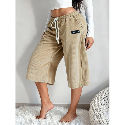 👖 50% Rabatt | Luftiger Komfort & entspannte Passform – Ripp-Weitbeinhose