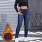 👖 50% Rabatt | Kuschelige Wärme & High-Stretch-Komfort – Gefütterte Skinny-Jeans