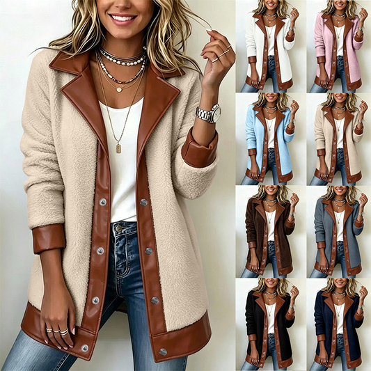🧥 50% Rabatt | Kuschelige Wärme trifft eleganten Style – Damen Plüschjacke