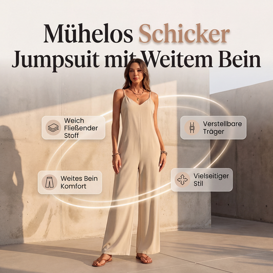 👗 50% Rabatt | Müheloser Style & feminine Silhouette – Damen V-Neck Jumpsuit