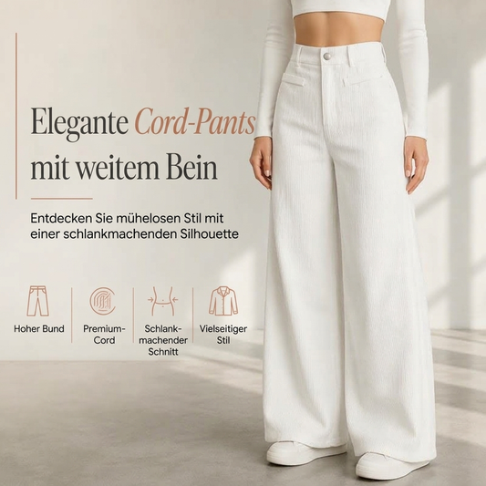 👖 50% Rabatt | Warmer Cord-Look & schmeichelhafte Passform – Damen Wide-Leg Hose