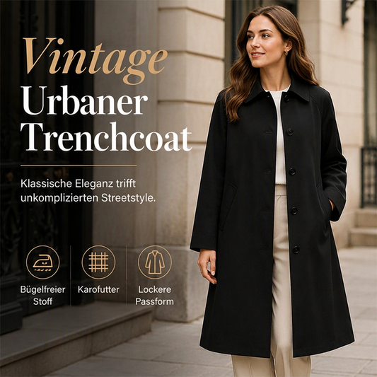 🧥 50% Rabatt | Länger gepflegt ohne Falten-Stress – Damen Trenchcoat