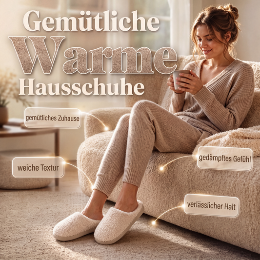 🥿 50% Rabatt | Kuschelige Wärme & gepolsterter Komfort – Winter-Hausschuhe