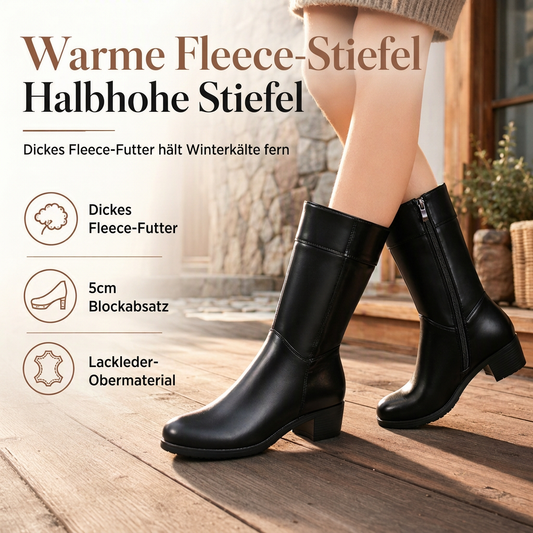 🌨️ Warm & sicher – Gefütterte Winterstiefel – Weiches Innenfutter, rutschfeste Sohle & vielseitig kombinierbar