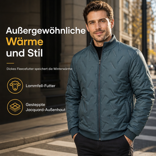 💎❄️ Bestseller – Herren Wintermantel mit Lammfleece – warm und stylisch