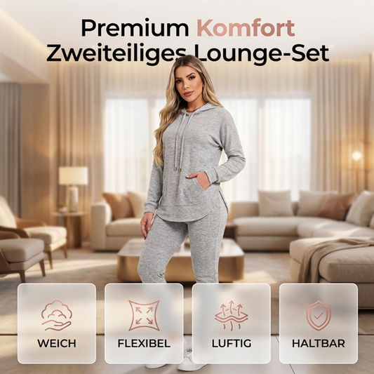 🧥 Bequem & sportlich – Zweiteiliger Trainingsanzug für Damen – Weicher Stoff, lässiger Schnitt & vielseitig kombinierbar