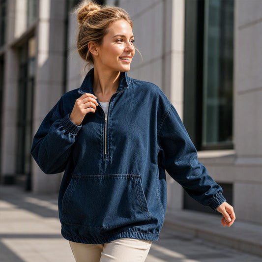 📢📢50%Rabatt!!!🎉✨Jeansjacke für Damen mit lockerer Passform