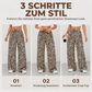 🐆 Weite Geradebein-Hose mit Leopardenmuster für Damen – Lässig, bequem & immer passend