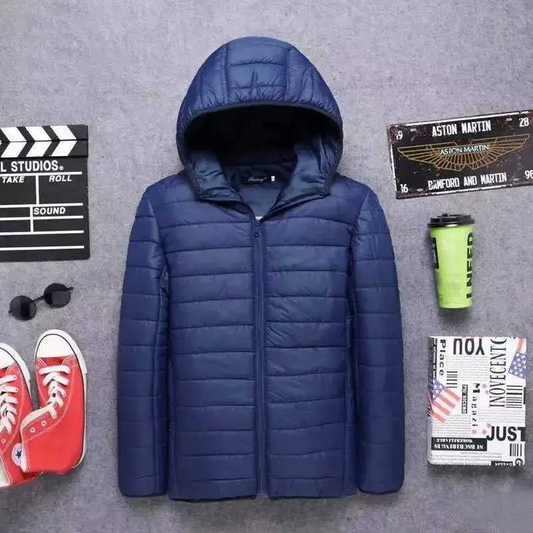 ❄️ Warm & leicht – Gesteppte Pufferjacke mit Kapuze – Bequemer Schnitt, moderner Look & vielseitig kombinierbar