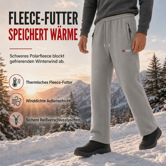 ☁️ Warm & kuschelig – Verdickte Fleece-Hose – Weicher Stoff, bequemer Schnitt & vielseitig kombinierbar