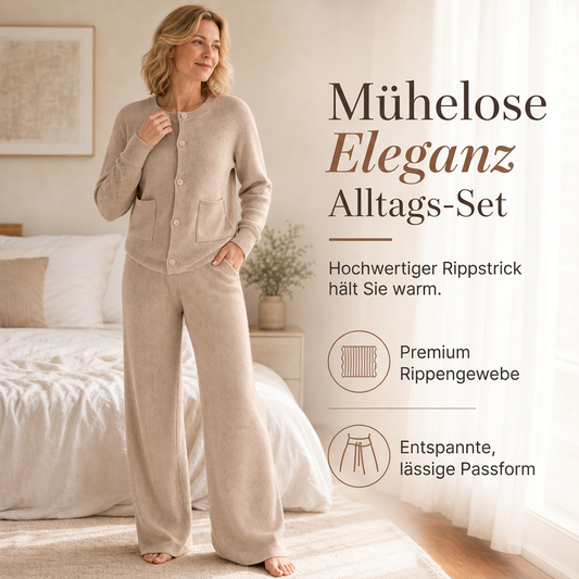 🌸 Lässig & feminin – Zweiteiliges Strickset – Weicher Strick, bequemer Sitz & vielseitig kombinierbar