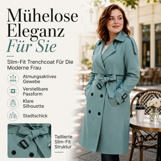 📢📢50%Rabatt!!!🎉✨Taillierter Doppelreiher-Trenchcoat für Damen – Feminine Passform, eleganter Look & vielseitig kombinierbar – Weicher Stoff, klassischer Schnitt & perfekt für Alltag, Büro & Übergangszeit