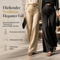 💎 Hoch taillierte Satin-Weithosen mit asymmetrischer Taille – Elegant, feminin & immer passend
