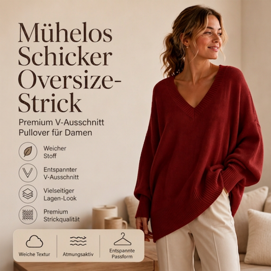 🌿 Klassisch & feminin – Strickpullover in mittlerer Länge – Weicher Stoff, moderner Schnitt & vielseitig kombinierbar
