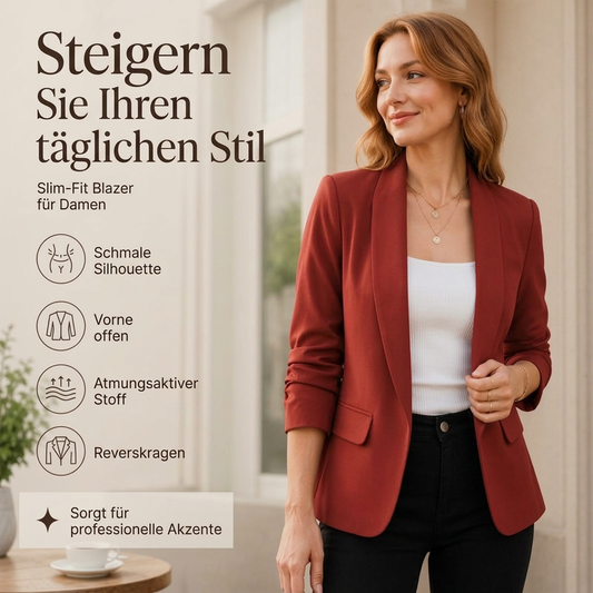 ✨ Feminin & elegant – Taillierte Business-Kurzjacke – Weicher Stoff, moderner Schnitt & vielseitig kombinierbar
