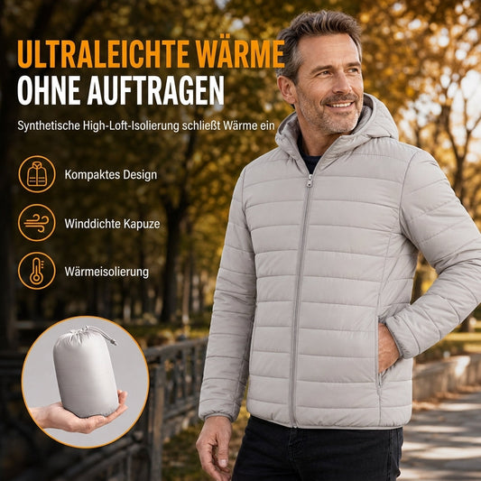 ❄️ Leicht & warm – Gesteppte Baumwolljacke mit Kapuze – Bequemer Schnitt, moderner Look & vielseitig kombinierbar