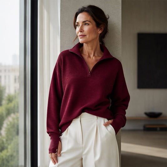 ☁️ Lässig & feminin – Geripptes Kapuzen-Maxikleid – Weicher Stoff, lockerer Schnitt & vielseitig kombinierbar