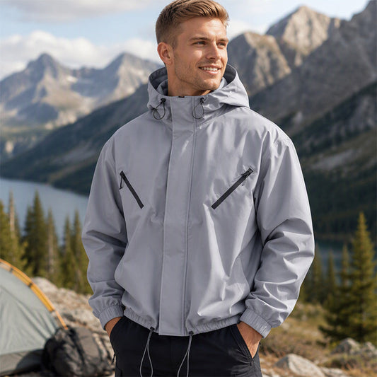 🌬️ Stilvolle winddichte Kapuzenjacke für Herren – Bequem, modern & immer passend