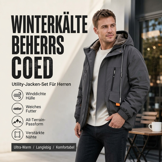 ❄️ Herren Winterparka mit Kapuze & Plüschfutter – Kuschelig, warm & immer passend