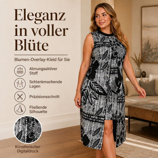 👗 Chic ärmelloses Fake-Zweiteiler-Kleid für Damen – Feminin, modern & immer passend