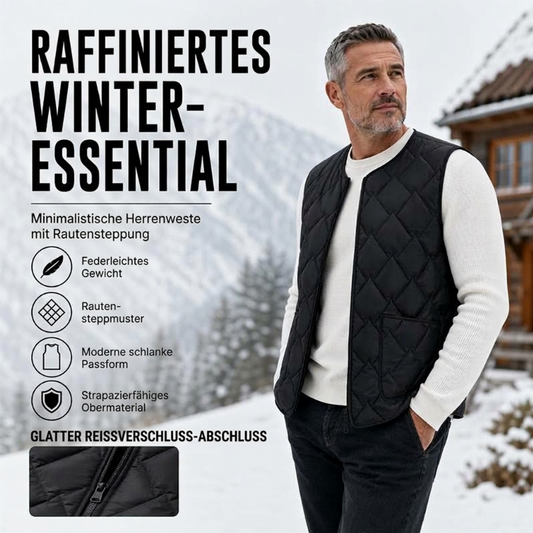❄️ Wärmebeständige Steppweste für Herren – Warm, praktisch & immer passend